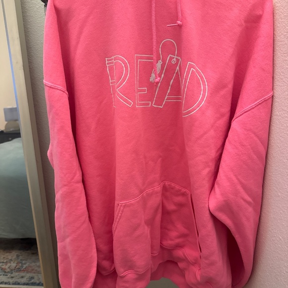 Hot pink Read Teacher Sweatshirt - Picture 2 of 3